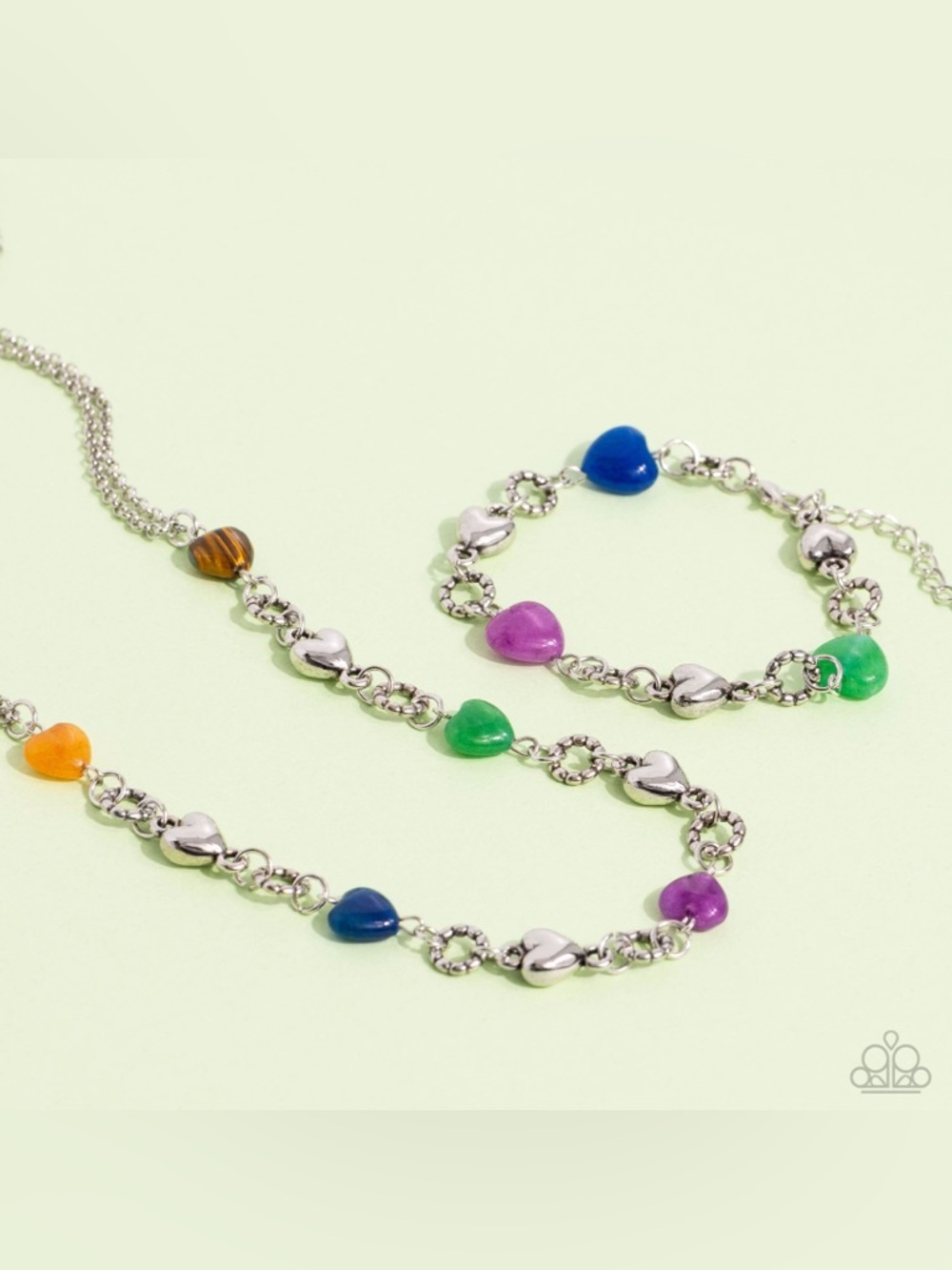Heartbeat Necklace, Earrings and Bracelet Set